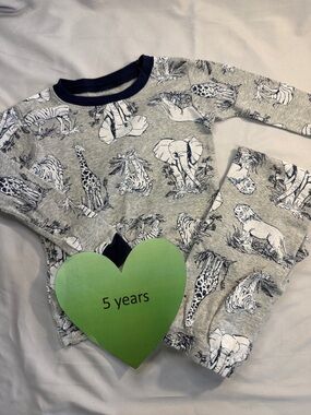Carter's - Gray Animal Print Pajama Set